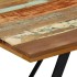 Mesa de comedor de madera maciza reciclada 140x80x76