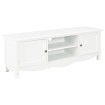 Mueble para TV de madera blanco 120x30x40 cm