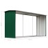 Casetilla para leña acero galvanizado verde 30x92x153