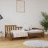 Sofá cama extraíble madera de pino marrón miel 2x(80x200)