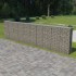 Muro de gaviones con cubiertas acero galvanizado 600x30x150