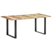 Mesa de comedor de madera maciza reciclada 180x90x76 cm