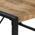 Mesa de comedor madera de mango rugosa 140x140x75