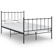 Estructura de cama de metal negro 120x200 cm