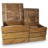 Set de 2 cajas de almacenaje de madera maciza