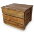 Set de 2 cajas de almacenaje de madera maciza