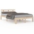 Estructura de cama madera maciza 140x200