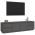 Mueble de TV madera maciza de pino gris 176x37x47,5