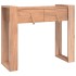 Mesa consola de madera maciza de teca 90x35x75