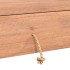 Mesa consola de madera maciza de teca 90x35x75