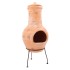 RedFire Chimenea Star Flower arcilla color paja