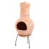 RedFire Chimenea Star Flower arcilla color paja