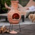 RedFire Chimenea Star Flower arcilla color paja