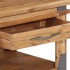 Mesa de centro de madera maciza de acacia 110x52x45