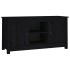 Mueble de TV de madera maciza de pino negro 103x36,5x52