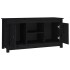 Mueble de TV de madera maciza de pino negro 103x36,5x52