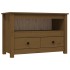 Mueble de TV madera maciza de pino marrón miel 79x35x52