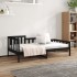 Sofá cama madera maciza de pino negro 90x200