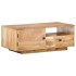 Mesa de centro de madera maciza de mango 90x50x35