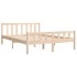 Estructura de cama de matrimonio madera maciza 135x190