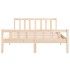 Estructura de cama de matrimonio madera maciza 135x190