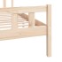 Estructura de cama de matrimonio madera maciza 135x190