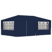 Carpa profesional para fiestas con paredes azul 90 g/m² 4x6 m