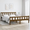 Estructura de cama madera maciza marrón miel 120x200 cm