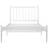 Estructura de cama de metal blanco 100x200