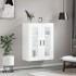 Armario de pared blanco brillante 69,5x34x90