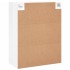 Armario de pared blanco brillante 69,5x34x90