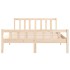 Estructura de cama madera maciza 120x190