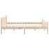 Estructura de cama madera maciza 120x190