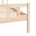 Estructura de cama madera maciza 120x190