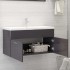 Mueble con lavabo madera de ingeniería gris