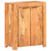 Aparador de madera maciza de acacia 59x33x75 cm