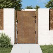 Puerta de jardín acero corten diseño cuadrado 105x130 cm