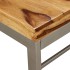 Mesa de comedor de madera maciza de sheesham y acero 180