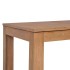 Mesa de comedor madera teca maciza acabado natural 180x90x76