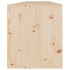 Armario de pared 2 uds madera maciza de pino 80x30x35