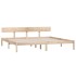 Estructura de cama madera maciza de pino 200x200