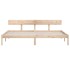 Estructura de cama madera maciza de pino 200x200