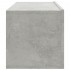 Mueble TV de pared 2 uds madera contrachapada gris