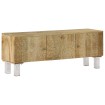 Mueble para TV de madera maciza de mango 118x30x45 cm