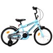 Bicicleta para niños 16 pulgadas negro y azul