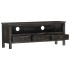 Mueble para TV de madera maciza de mango negro 120x30x45