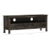 Mueble para TV de madera maciza de mango negro 120x30x45