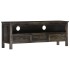 Mueble para TV de madera maciza de mango negro 120x30x45