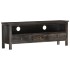 Mueble para TV de madera maciza de mango negro 120x30x45