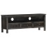 Mueble para TV de madera maciza de mango negro 120x30x45